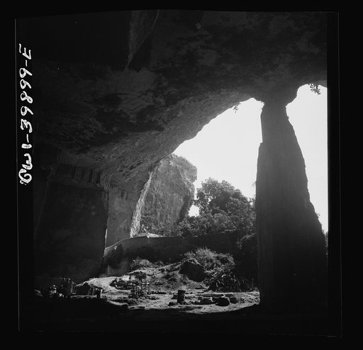 Syracuse (vicinity), Sicily. Cave called the "Ear of Dionysius"
