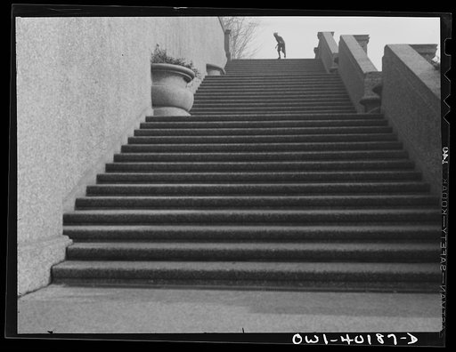Untitled photo, possibly related to: Washington, D.C. A boy playing in Meridan Hill Park