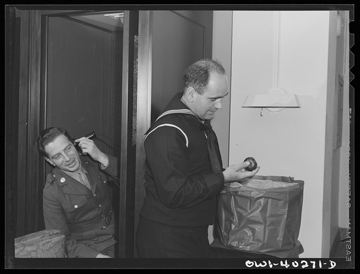Washington, D.C. In the phone room at the United Nations service center