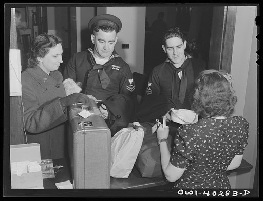 Washington, D.C. In the checkroom at the United Nations service center