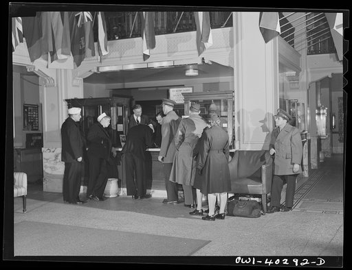 Washington, D.C. In the lobby at the United Nations service center
