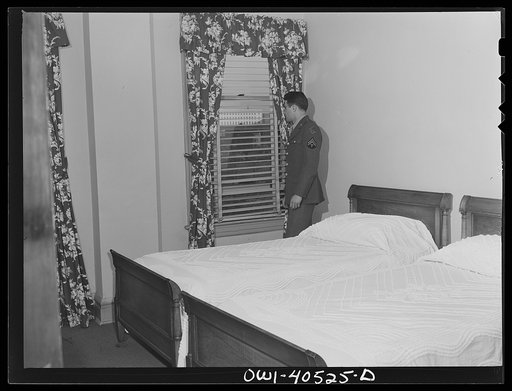 Washington, D.C. Enlisted man's room at the United Nations service center