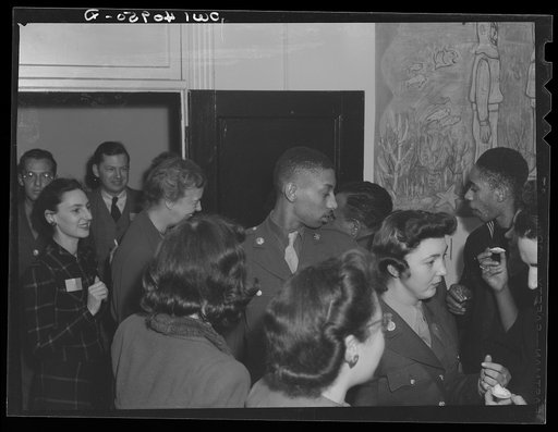 Washington, D.C. Eleanor Roosevelt arriving at the opening of the Washington labor canteen, sponsored by the United Federal Workers of American, Congress of Industrial Organizations (CIO)