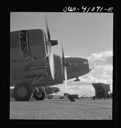 Untitled photo, possibly related to: Boeing aircraft plant, Seattle, Washington. Production of B-17F (Flying Fortress) bombing planes. The bombadier's compartment in the nose