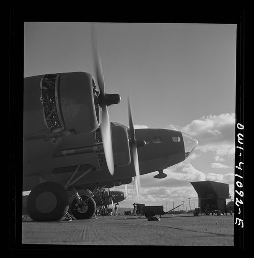 Untitled photo, possibly related to: Boeing aircraft plant, Seattle, Washington. Production of B-17F (Flying Fortress) bombing planes. The bombadier's compartment in the nose