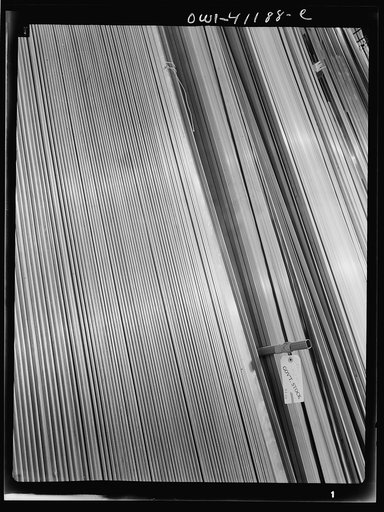 Untitled photo, possibly related to: Boeing aircraft plant, Seattle, Washington. Production of B-17 (Flying Fortress) bombing planes. Material for the construction of B-17 (Flying Fortress) bombers