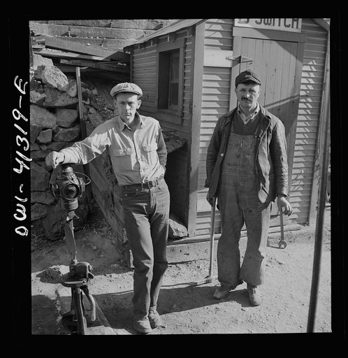 Bingham Canyon, Utah. Utah Copper Company signalman