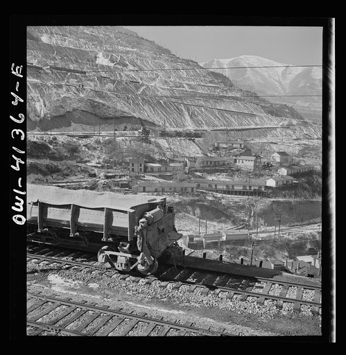 Bingham Canyon, Utah. Open-pit workings of the Utah Copper Company