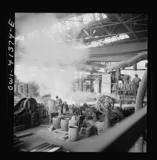 Untitled photo, possibly related to: Phelps Dodge refining company, El Paso Texas. Interior of the plant