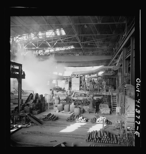 Untitled photo, possibly related to: Phelps Dodge refining company, El Paso Texas. Interior of the plant