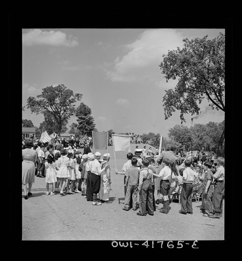 Untitled photo, possibly related to: Southington, Connecticut. At Beecher Street School, whose student body consists half of Americans of Italian descent and half of Americans of Polish descent. The Queen of the May was Emily Shuvak, of Polish extraction; the King, Philip D'Agostino, of Italian