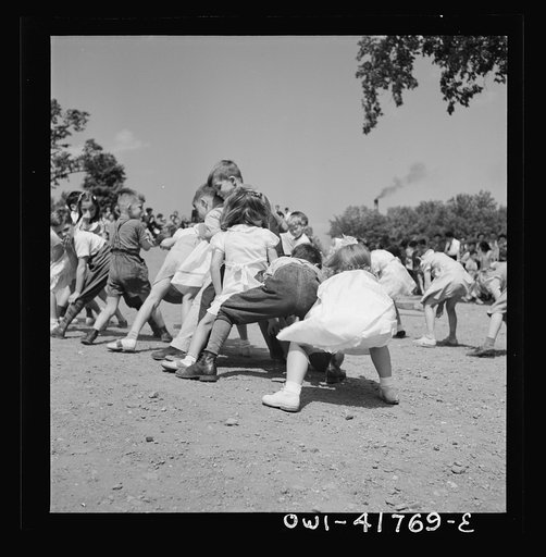Southington, Connecticut. At Beecher Street School, whose student body consists half of Americans of Italian descent and half of Americans of Polish descent. The Queen of the May was Emily Shuvak, of Polish extraction; the King was Philip D'Agostino, of Italian descent
