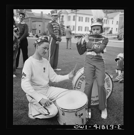 Southington, Connecticut. Member of the youth drum corps