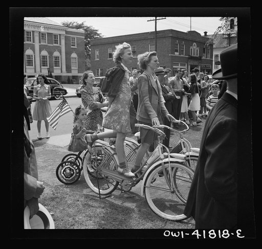 Southington, Connecticut. Southington school children staging a patriotic demonstration