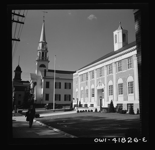 Untitled photo, possibly related to: Southington, Connecticut. Southington school children staging a patriotic demonstration