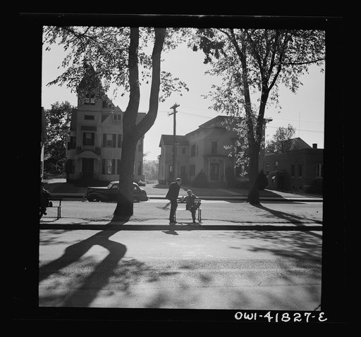 Untitled photo, possibly related to: Southington, Connecticut. A street scene