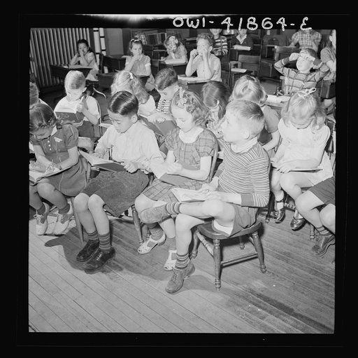 Untitled photo, possibly related to: Southington, Connecticut. Class instruction