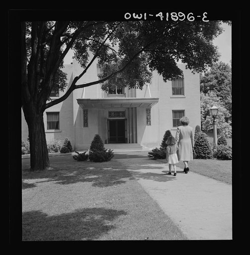 Untitled photo, possibly related to: Southington, Connecticut. Southington's public health center, which has a staff of nurses and doctors and the most modern medical equipment. It is a gift to the town by a public-spirited citizen, Mrs. Julia Arnold Bradley