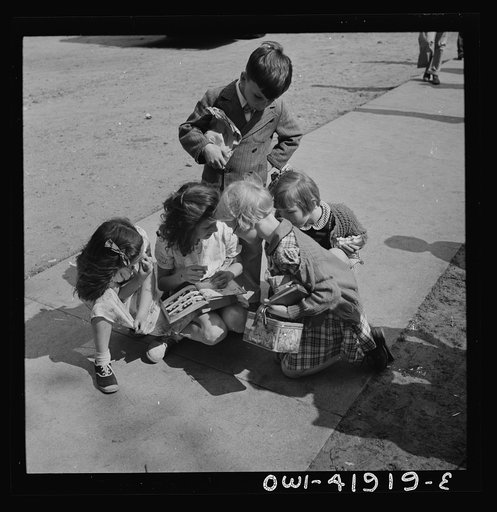 Untitled photo, possibly related to: Southington, Connecticut. A group of children