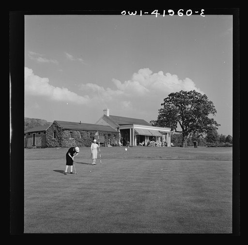 Southington, Connecticut. Southington's nine-hole country club golf course. Membership fee in the club is purposely low (thirty-five dollars a year) so that everyone who enjoys the game may have a chance to play
