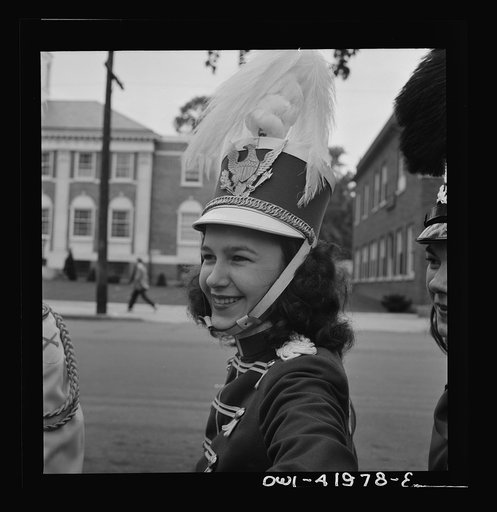 Untitled photo, possibly related to: Southington, Connecticut. Member of the youth drum corps