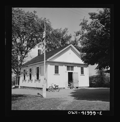 Untitled photo, possibly related to: Southington, Connecticut. An one-room school