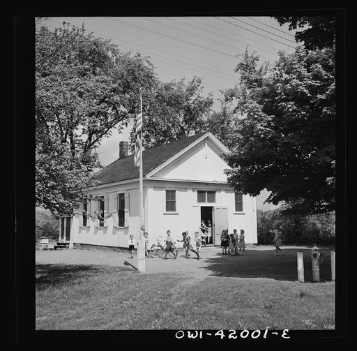 Untitled photo, possibly related to: Southington, Connecticut. An one-room school