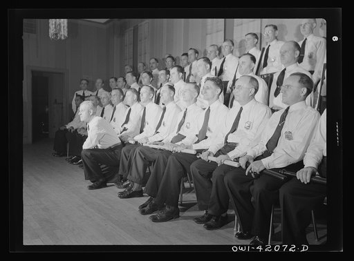 Southington, Connecticut. A group portrait of a policemen's (?) organization