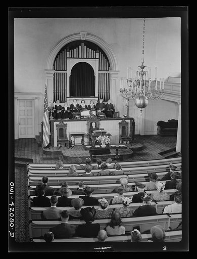 Untitled photo, possibly related to: Southington, Connecticut. In church