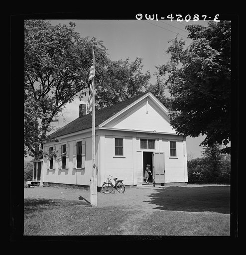 Untitled photo, possibly related to: Southington, Connecticut. An one-room school