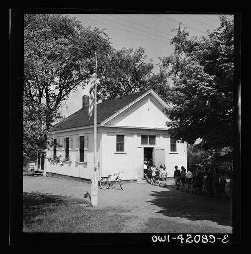 Untitled photo, possibly related to: Southington, Connecticut. An one-room school