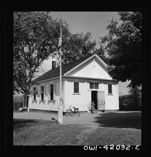 Untitled photo, possibly related to: Southington, Connecticut. An one-room school