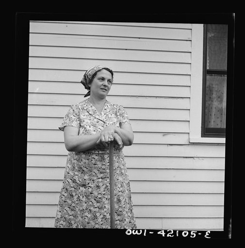 Southington, Connecticut. Mrs. John Chimbor, one of the newer generations of Americans. She came from Iceland twenty years ago