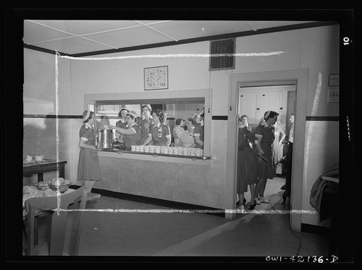 Southington, Connecticut. Red Cross mess hall