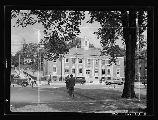 Southington, Connecticut. Town hall, in which all the people meet to make their own laws