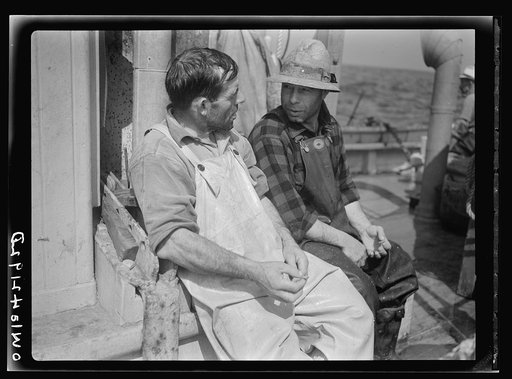 On board a fishing vessel out from Gloucester, Massachusetts.
