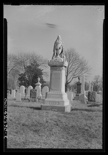Washington, D.C. A monument in the Congressional cemetery