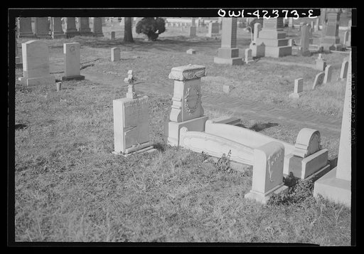 Washington, D.C. Tombstones and monuments in the Congressional cemetery