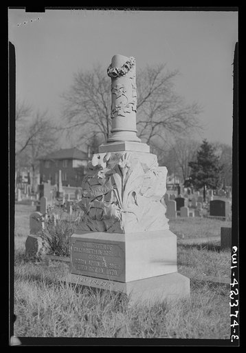 Washington, D.C. A monument in the Congressional cemetery