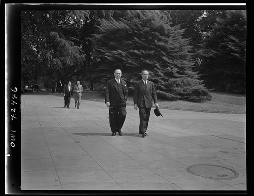 Washington, D.C. May 1944. Delegates to a conference of the International labor office arriving at the White House