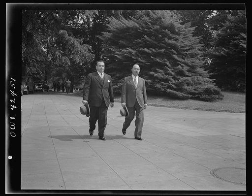 Washington, D.C. May 1944. Delegates to a conference of the International labor office arriving at the White House