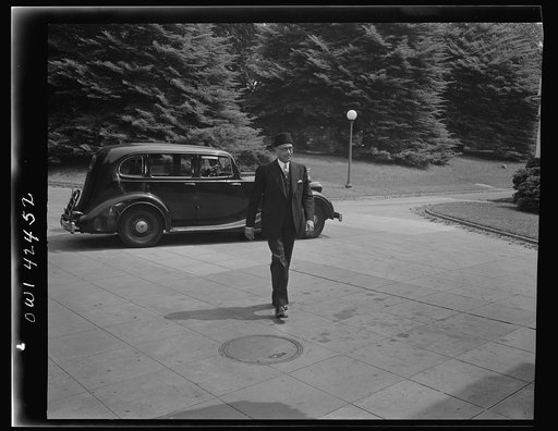 Washington, D.C. May 1944. Delegates to a conference of the International labor office arriving at the White House