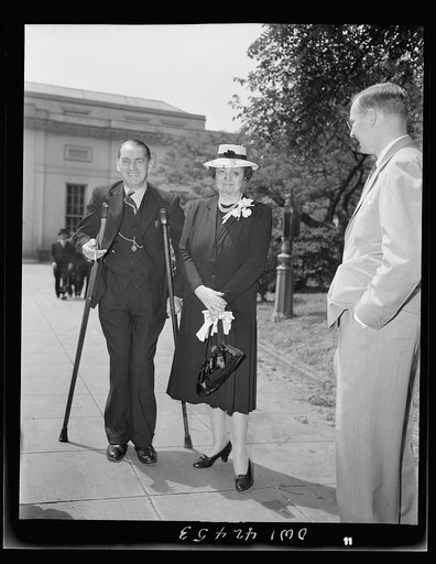 Washington, D.C. May 1944. Delegates to a conference of the International labor office arriving at the White House
