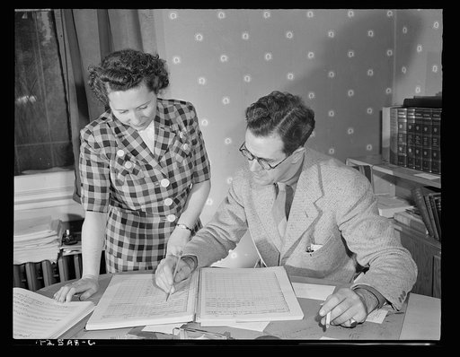 Bethlehem, Pennsylvania. Bach festival. Dr. Ifor Jones, conductor of Bach choir for six years, and his wife, a concert singer whose professional name is Lillian Knowles