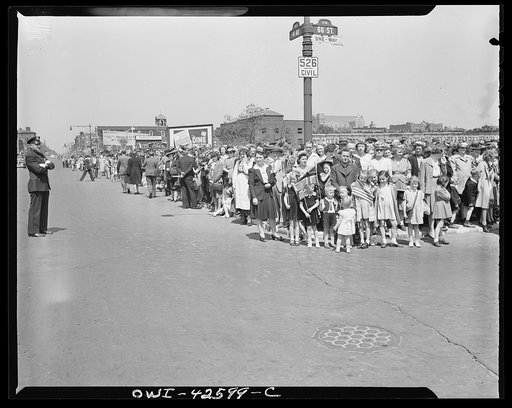Brooklyn, New York. Norwegian Independence Day celebration. Norwegian-American parade. Norwegian-American onlookers, typical Norwegian features