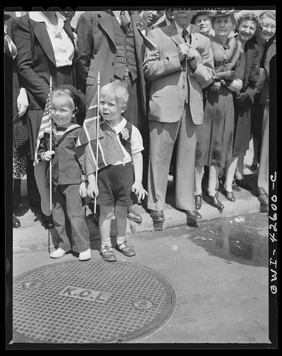 Brooklyn, New York. Norwegian Independence Day celebration. Norwegian-American parade. Third generation Norwegian-Americans, light haired and blue-eyed
