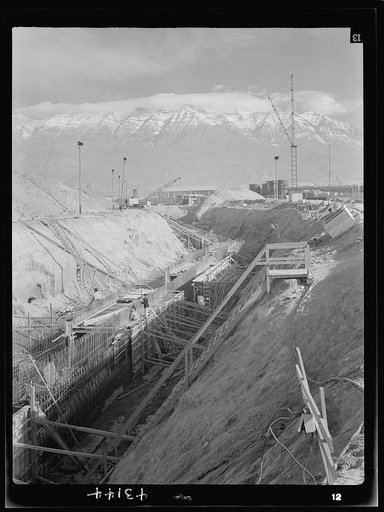 Columbia Steel Company at Geneva, Utah. Constructing a water intake tunnel for a new steel plant which will make important additions to the vast amount of steel needed for the war effort