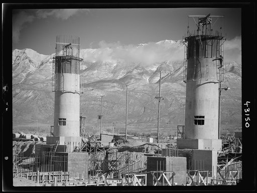 Columbia Steel Company at Geneva, Utah. Steel mill under construction