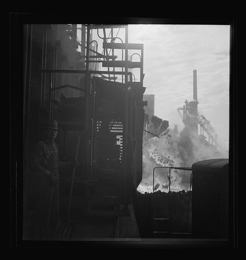 Columbia Steel Company at Ironton, Utah. Discharging coke oven