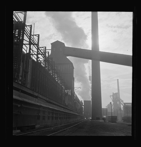 Columbia Steel Company at Ironton, Utah. Exterior view of the blast furnace